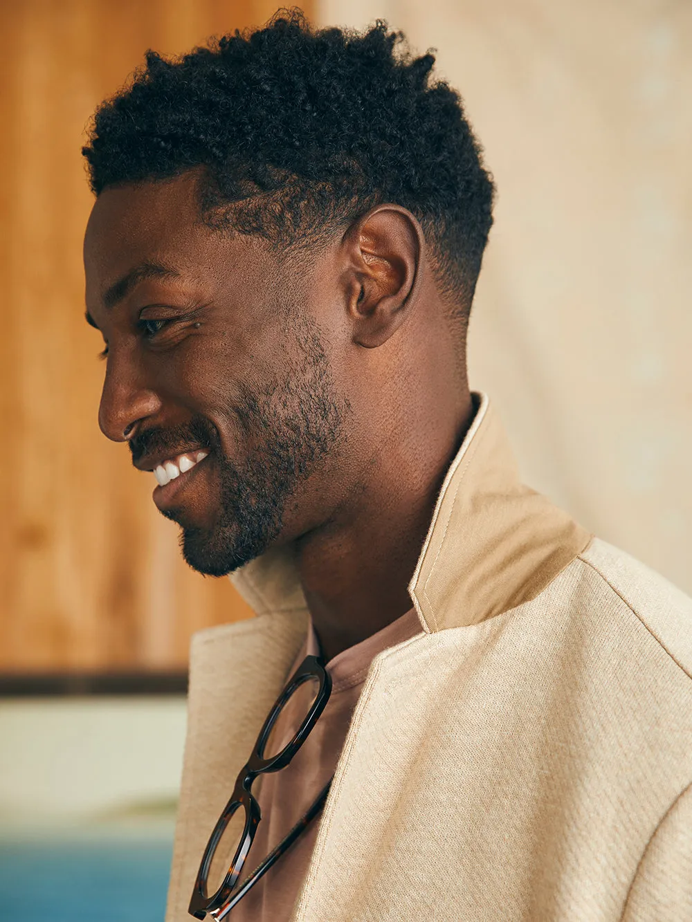 Inlet Knit Blazer - Sahara Fields Melange