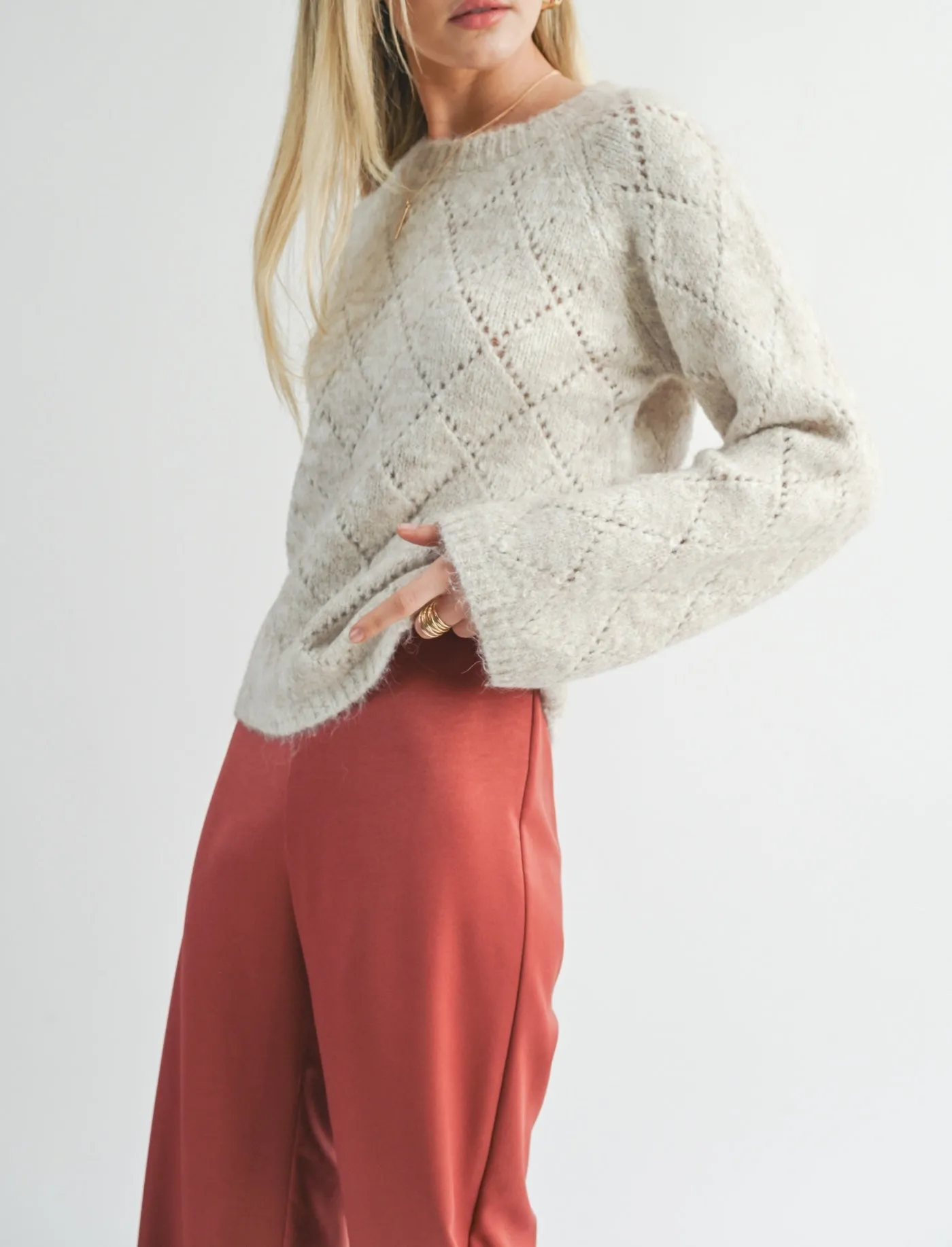 Iris Pointelle Sweater