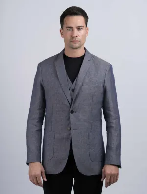 Irish Linen Denim Jacket & Blazer
