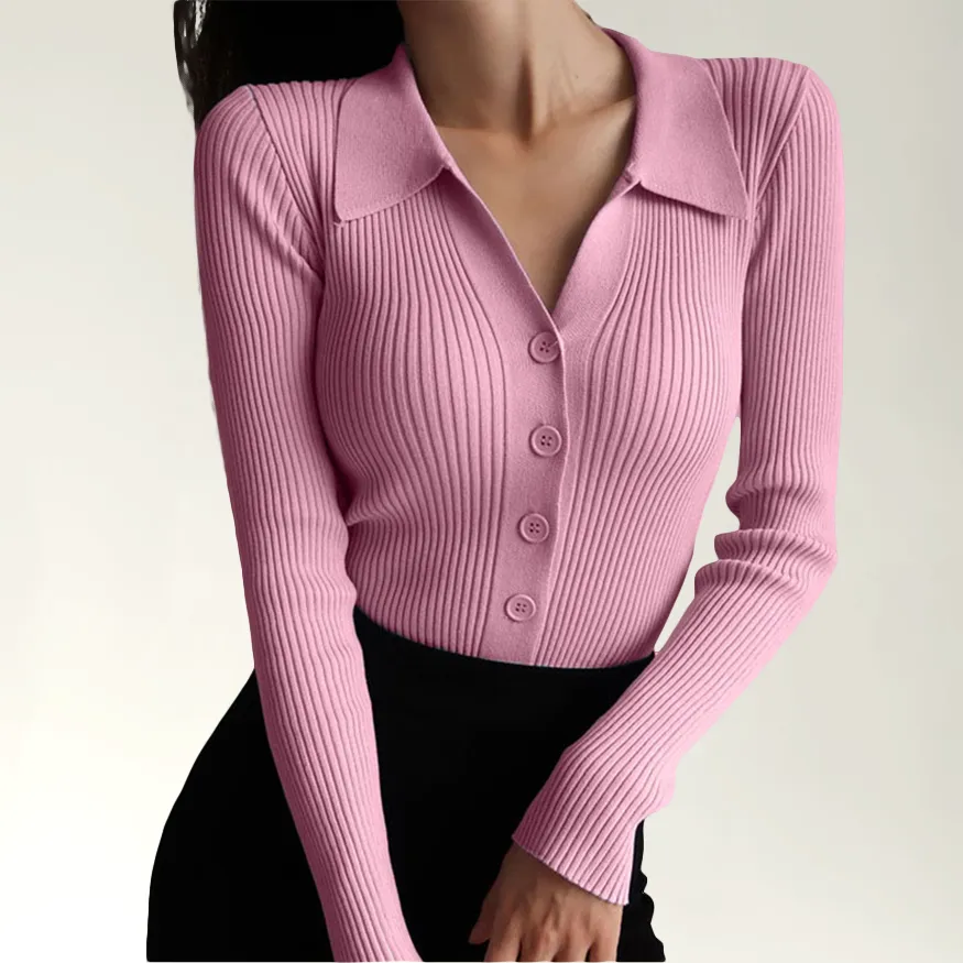 Jenavieve | Ribbed polo in a slim fit