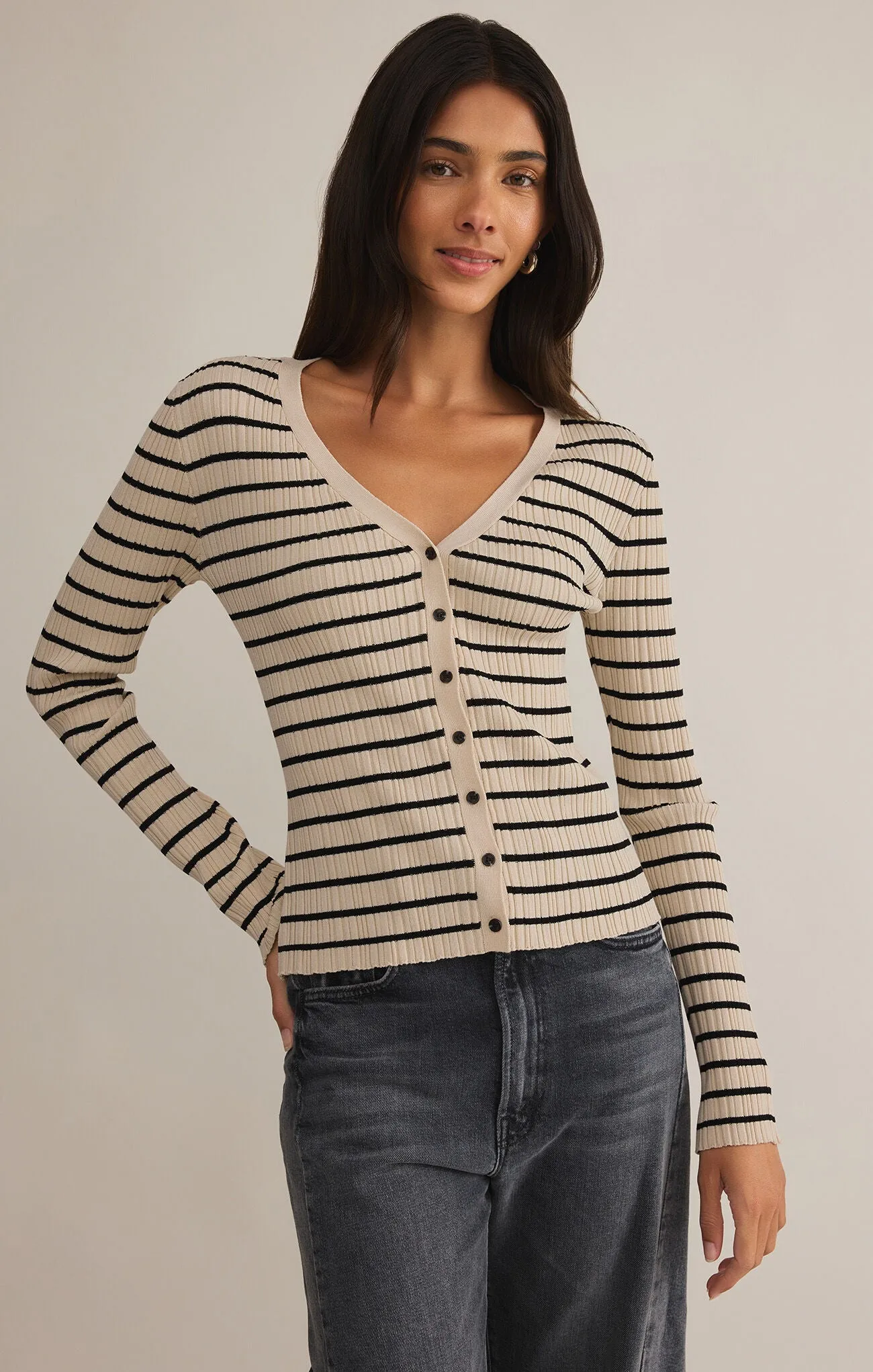 Jordana Striped Sweater
