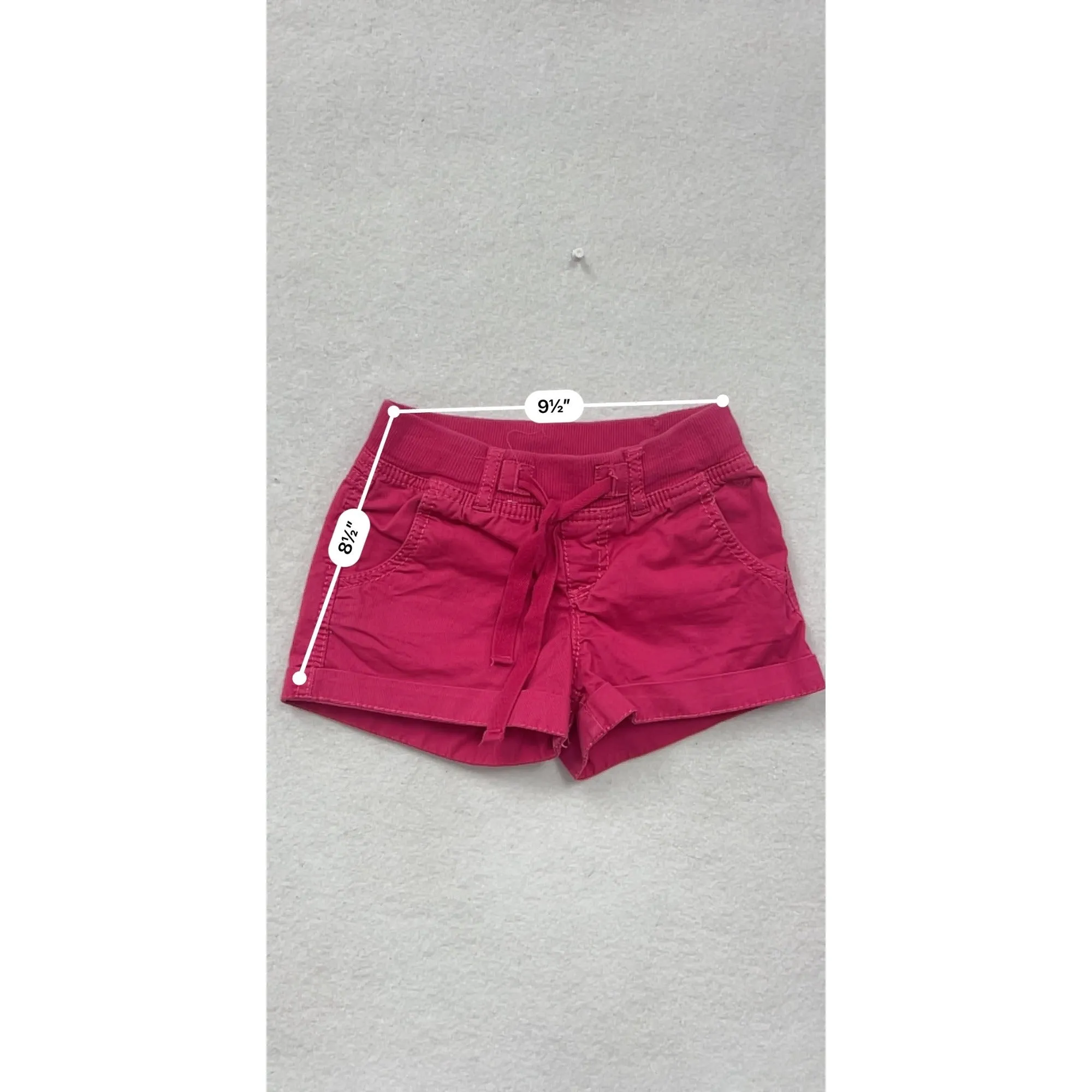 Justice Girls 10R Pink Shorts with Drawstring Waist #6673