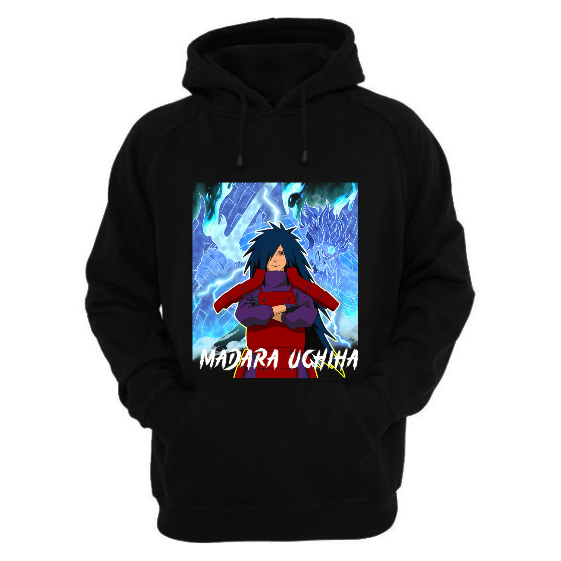 Kart Black Madara Printed Hoodies