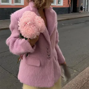 Karuna Fuzzy Woolen Blazer