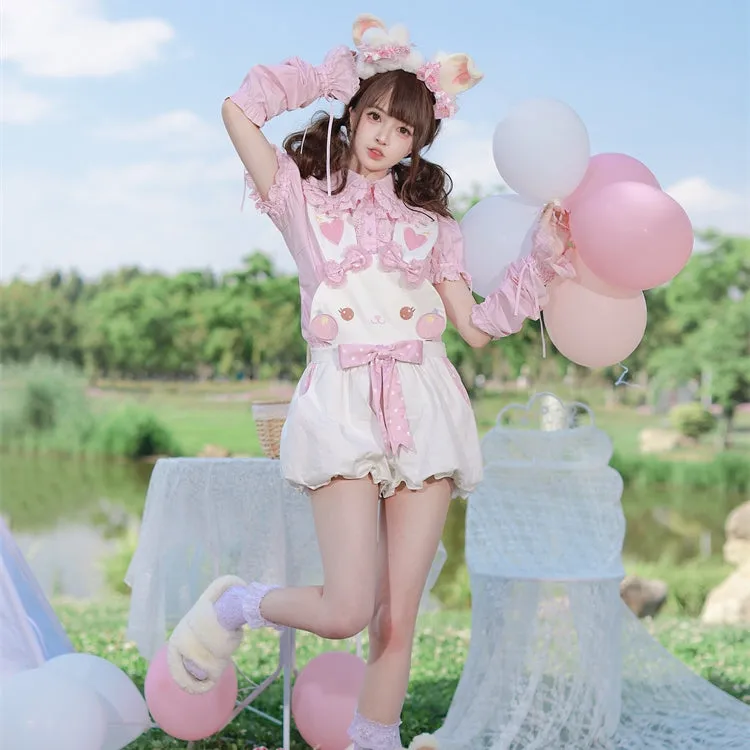 Kawaii Soft Girl Style Overalls