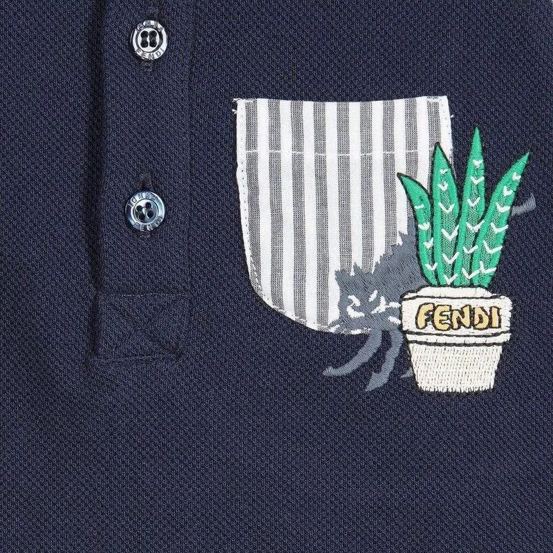 Kids Boys Navy/White Stripe Short
