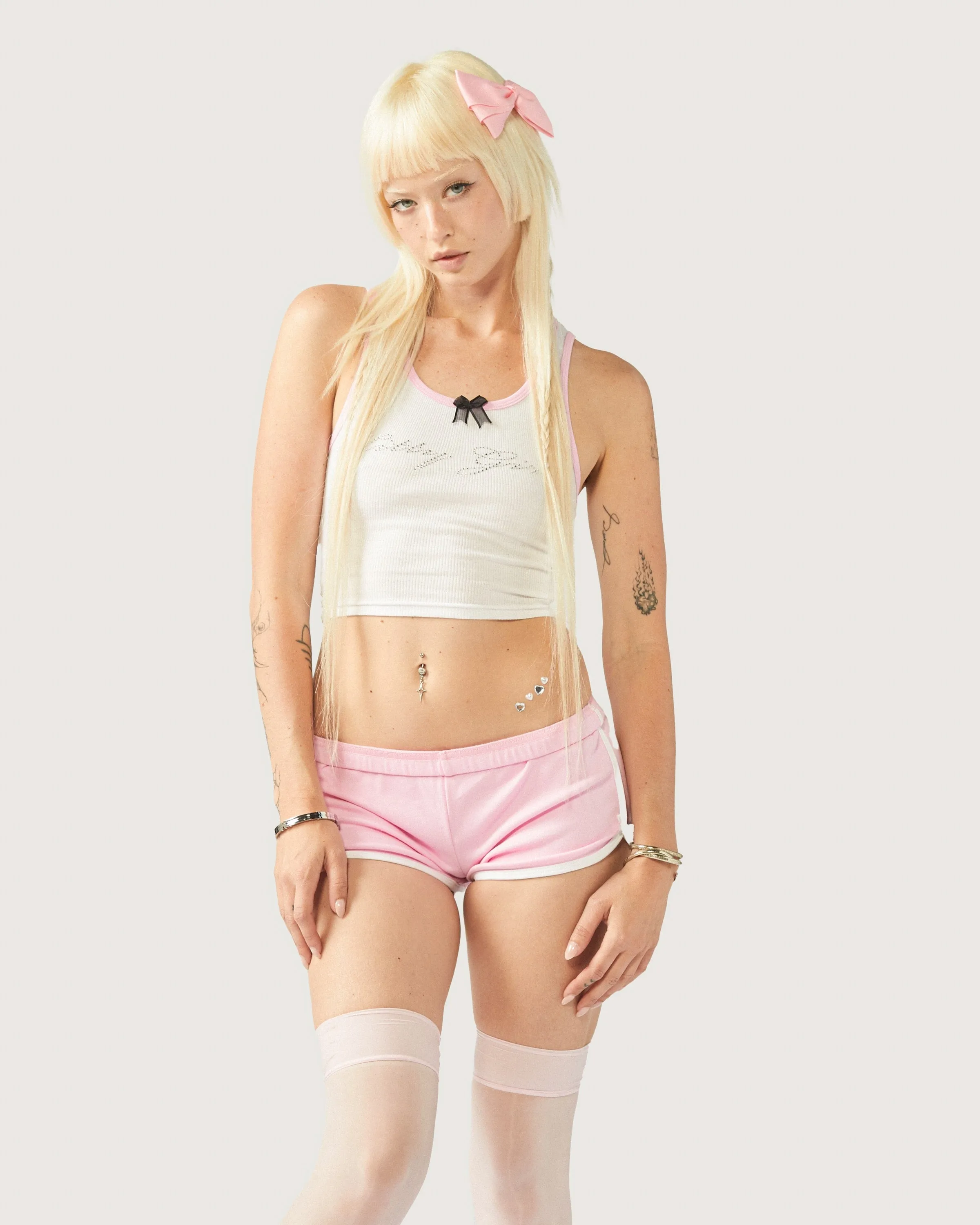Kitty Girl Booty Shorts ~ Sweetheart Pink