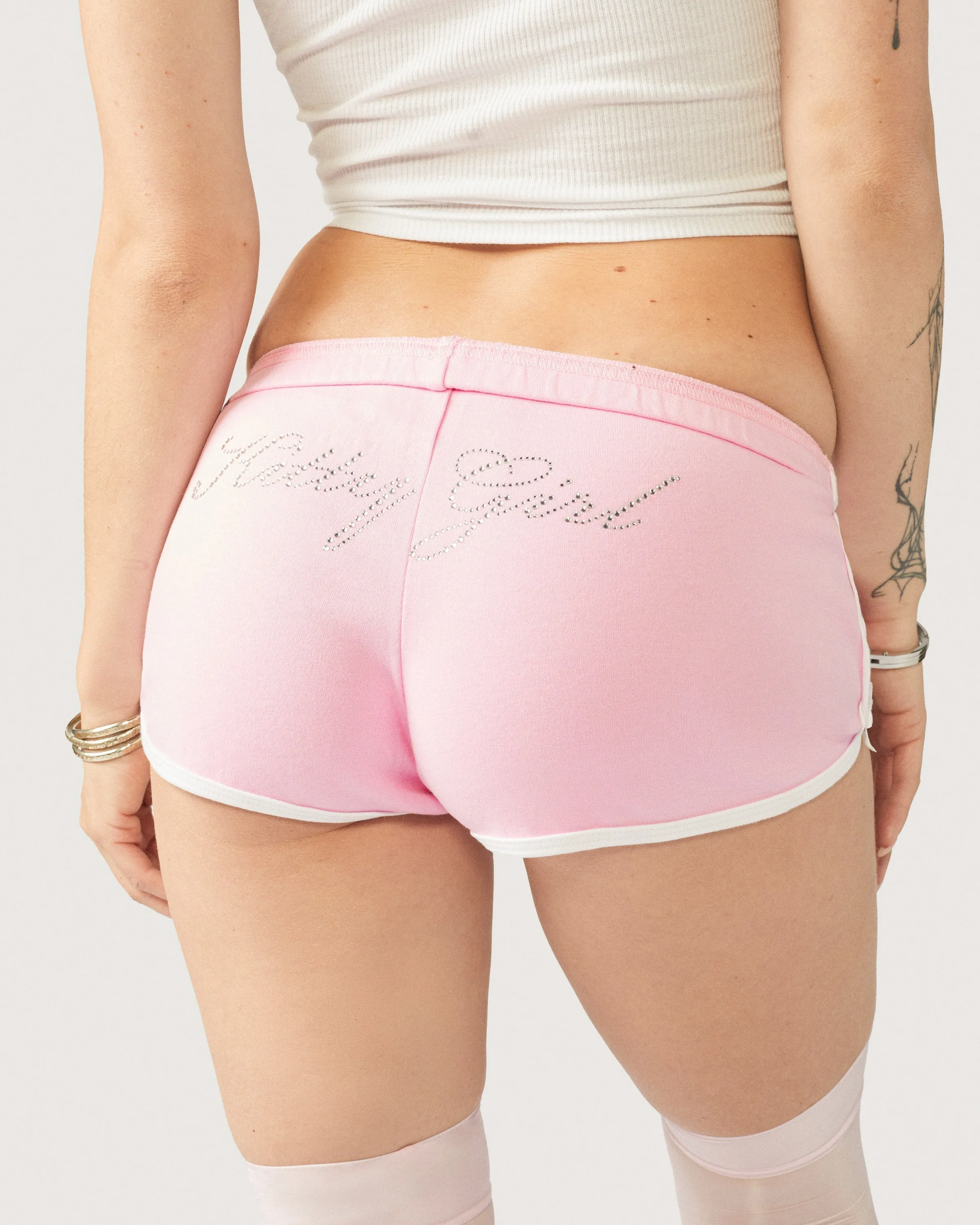 Kitty Girl Booty Shorts ~ Sweetheart Pink