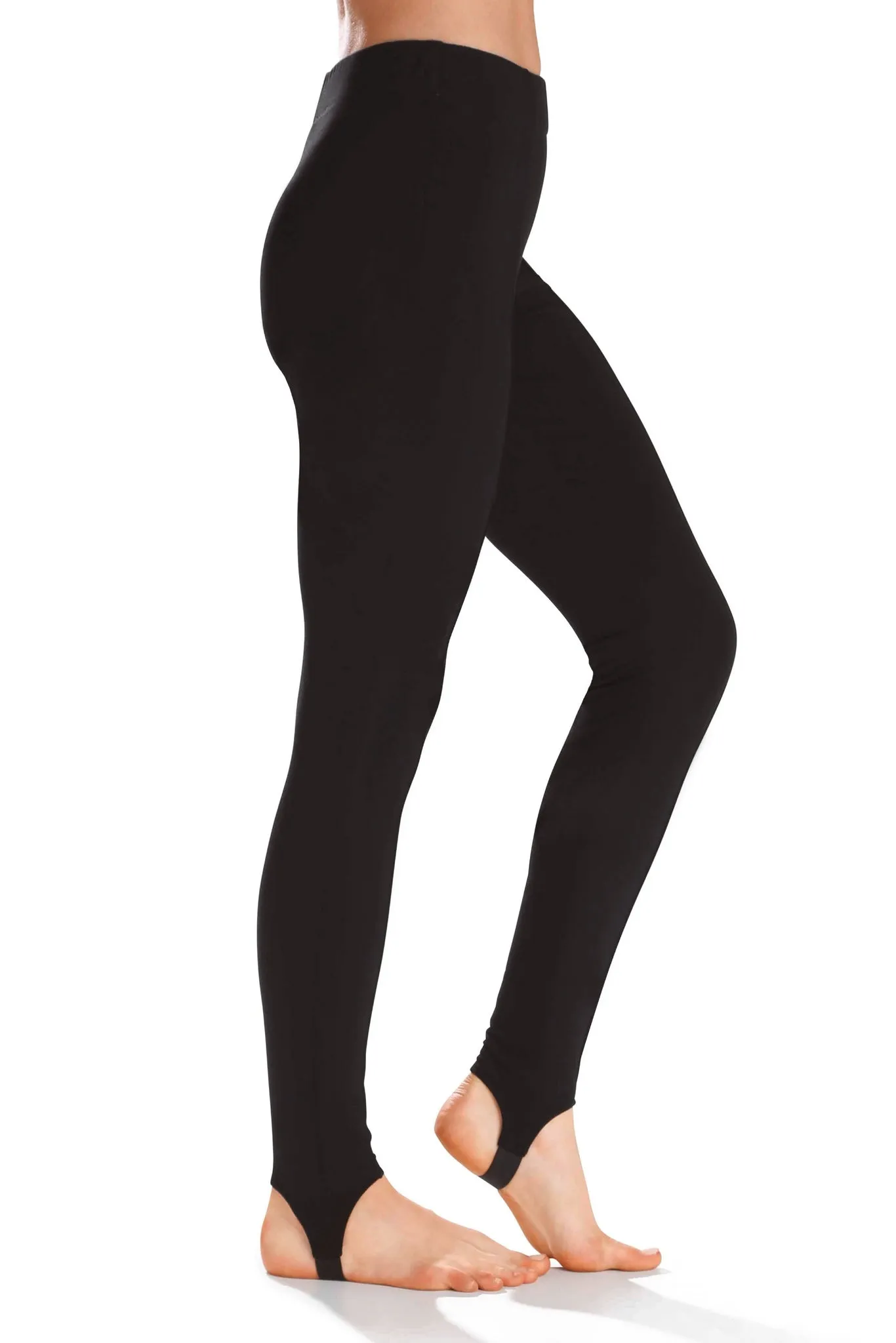 Knit Ponte Stirrup Legging Black