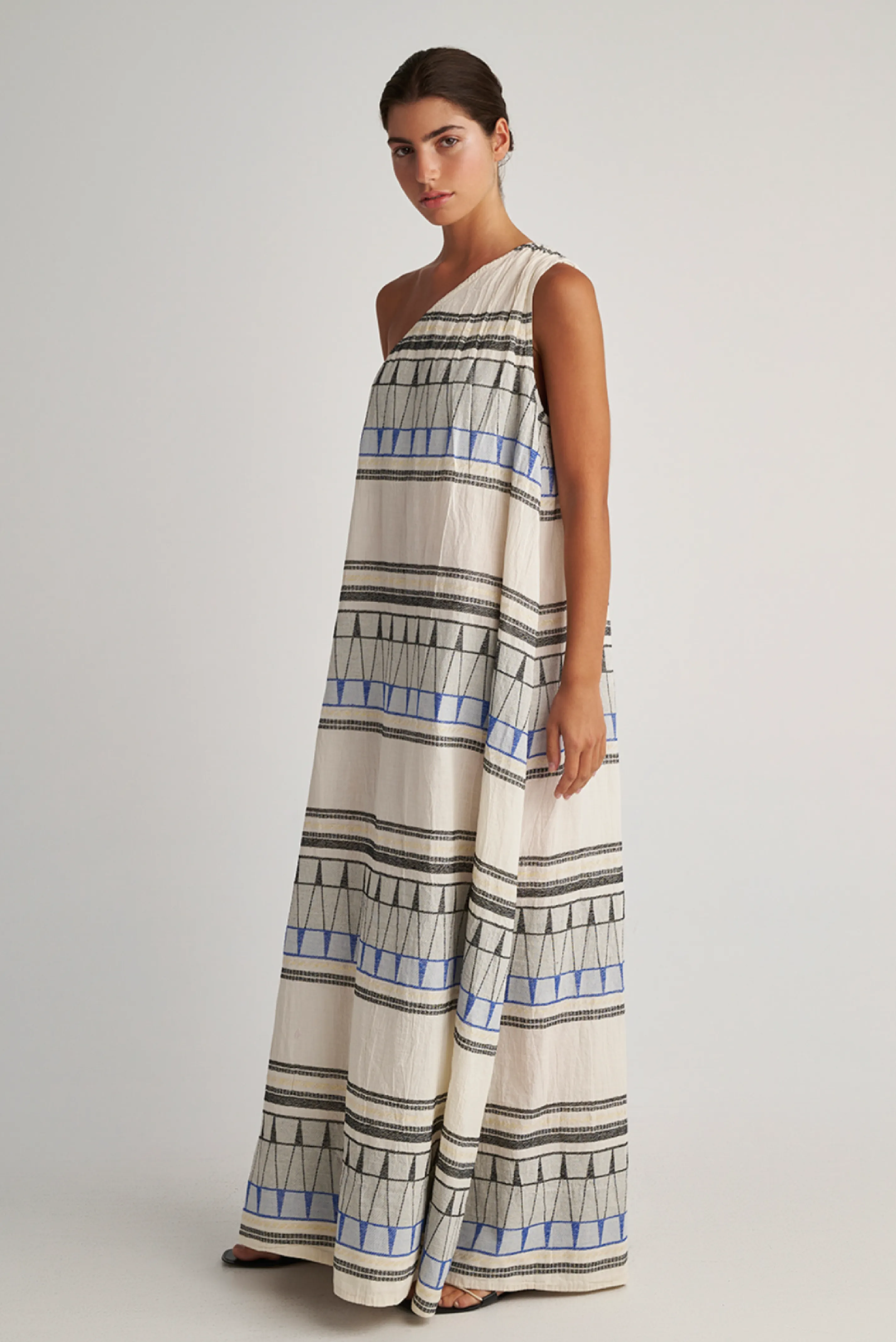 Kyklades One-Shoulder Maxi Dress