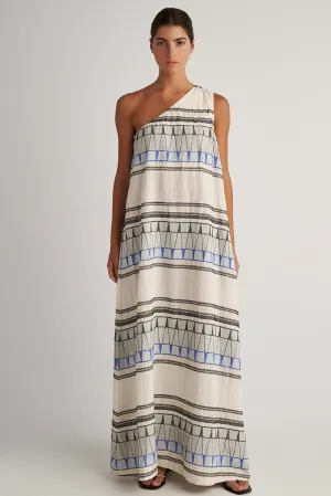 Kyklades One-Shoulder Maxi Dress