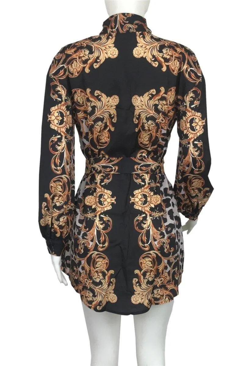 L'Abidjanaise Elite Women Long Sleeve oversize Button Down Blouse Dress Shirt