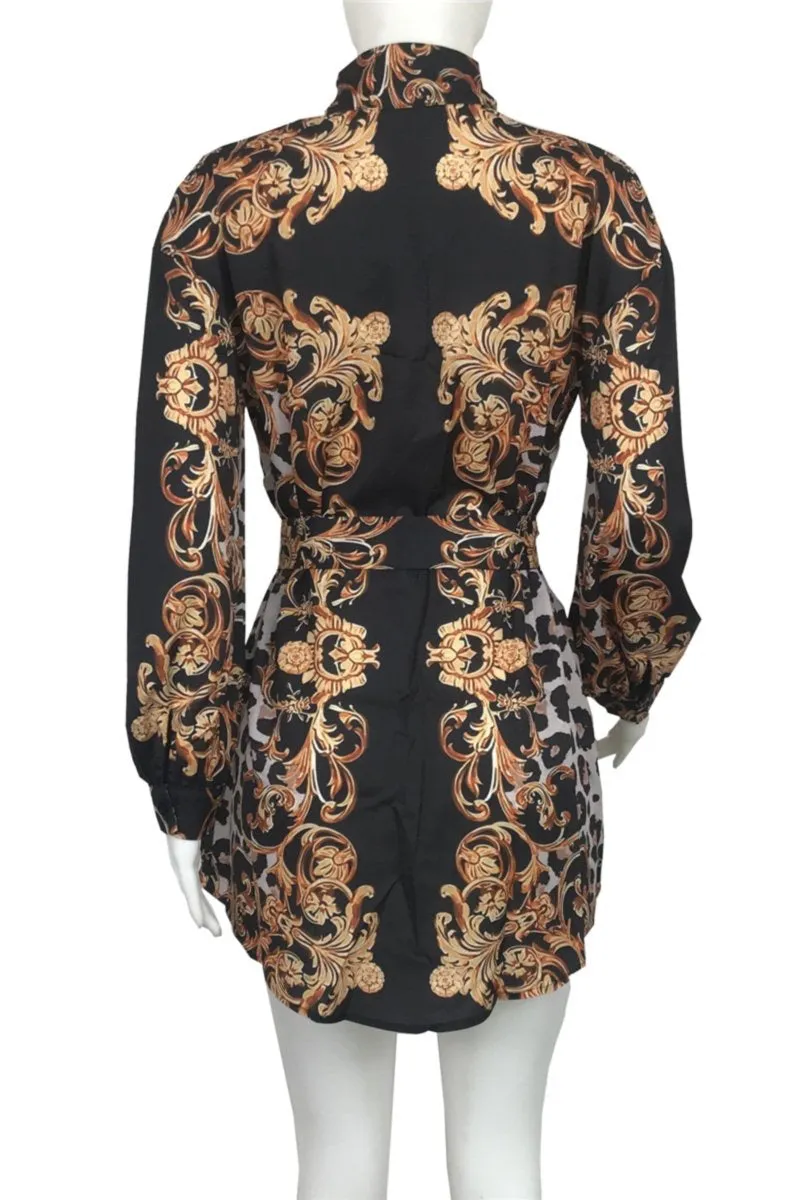 L'Abidjanaise Elite Women Long Sleeve oversize Button Down Blouse Dress Shirt