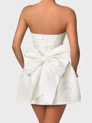 Lace-Up Sleeveless Satin Mini Dress