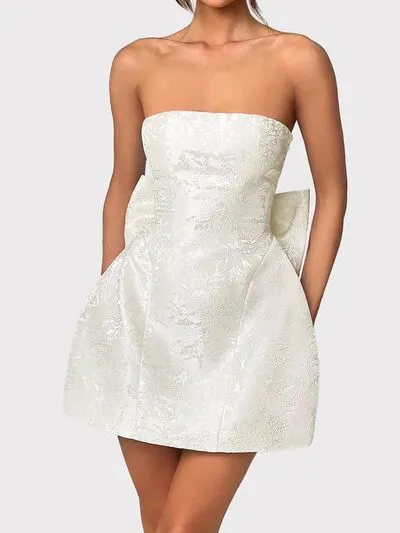 Lace-Up Sleeveless Satin Mini Dress