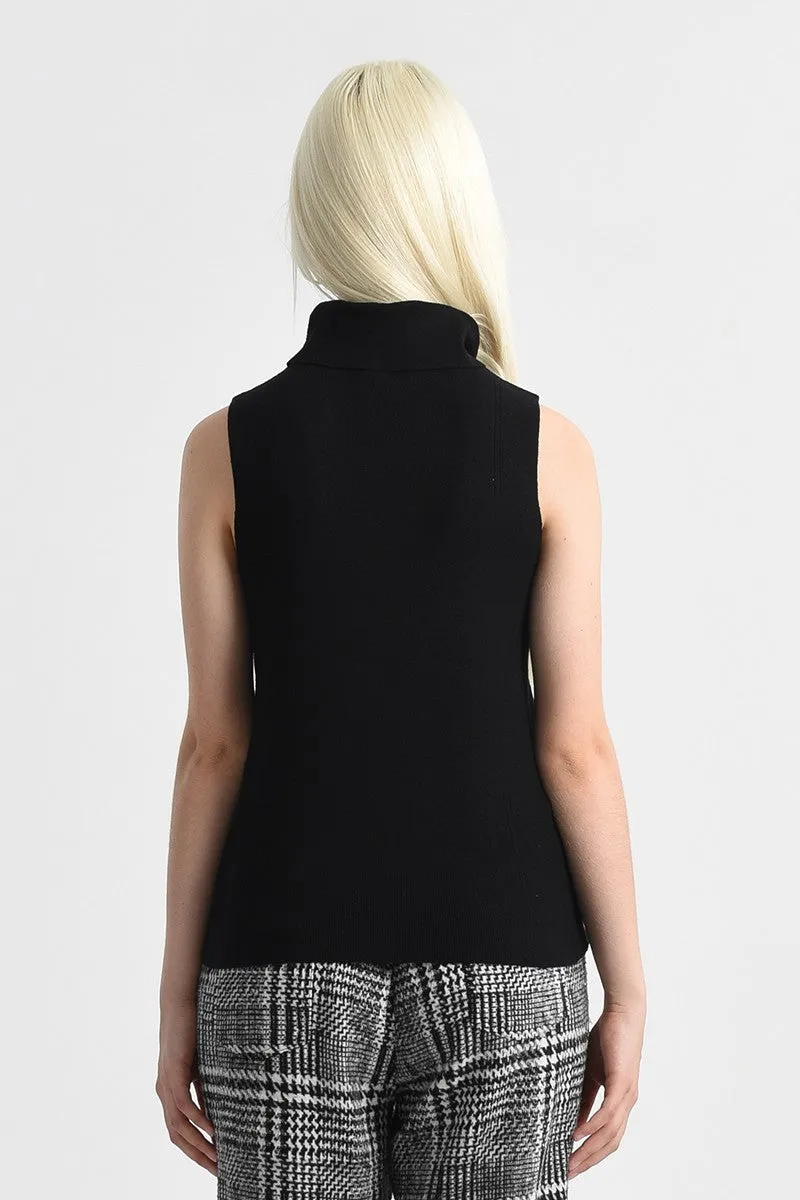 Ladies Sleeveless Turtleneck