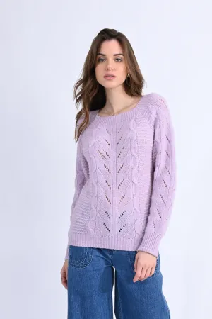 Ladies Square Collar Knitted Sweater