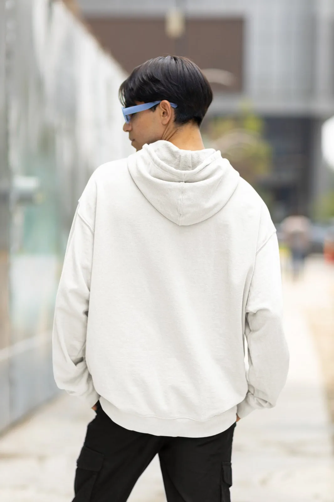 Levi Ackerman Oversized Hoodie White
