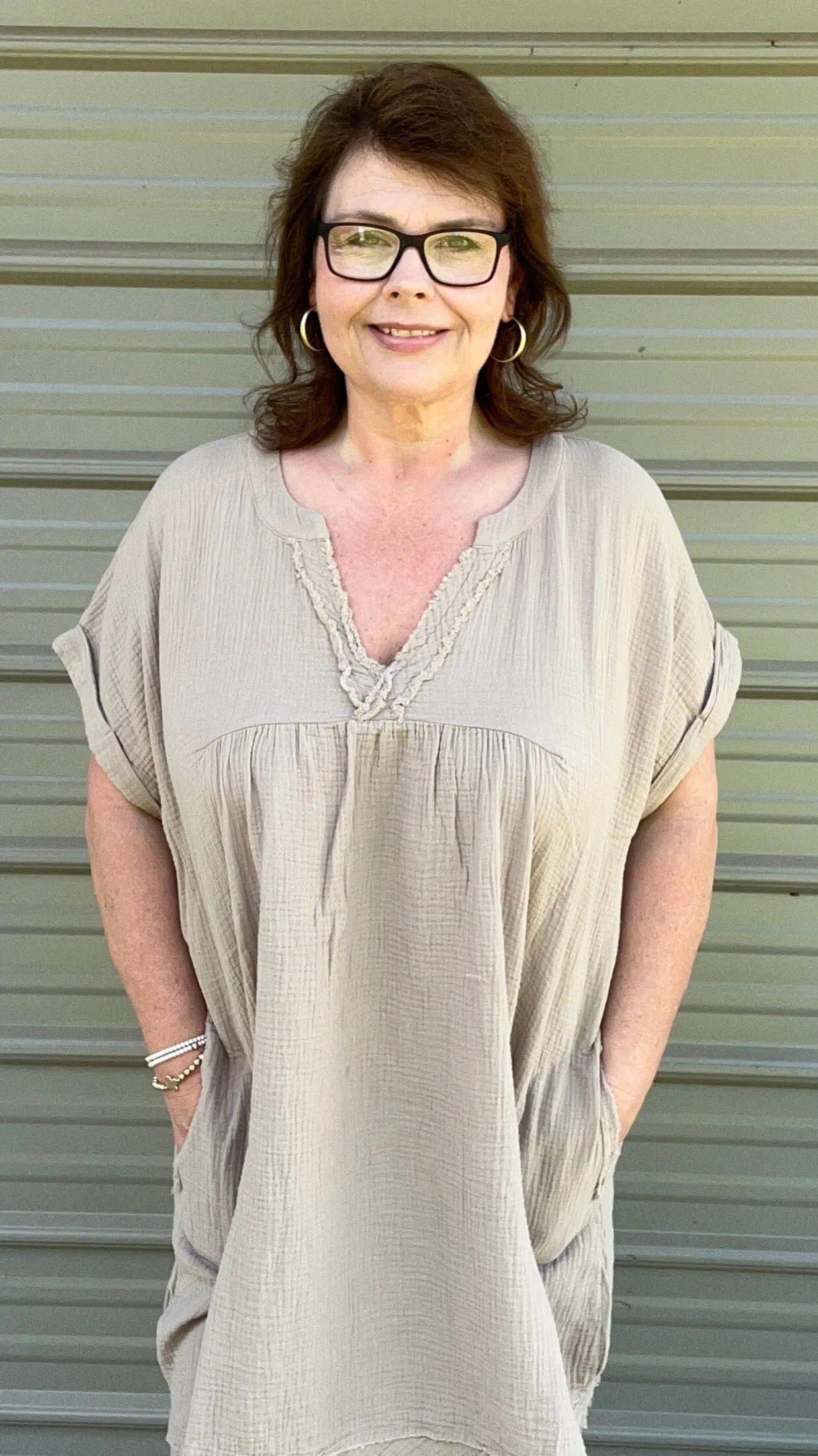 Light and Airy Cotton Gauze Dress