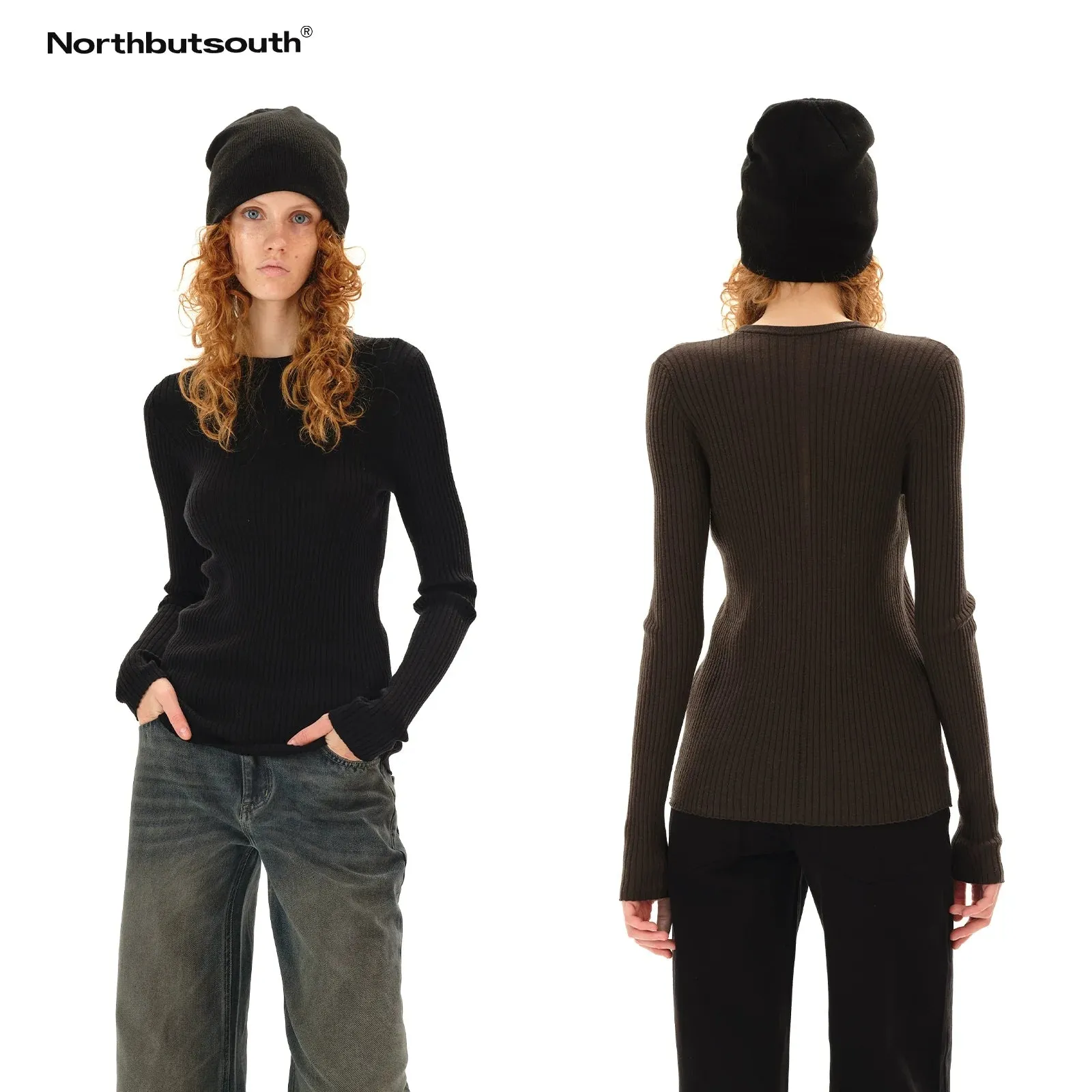 Lightweight Ribbed Knit Sweater