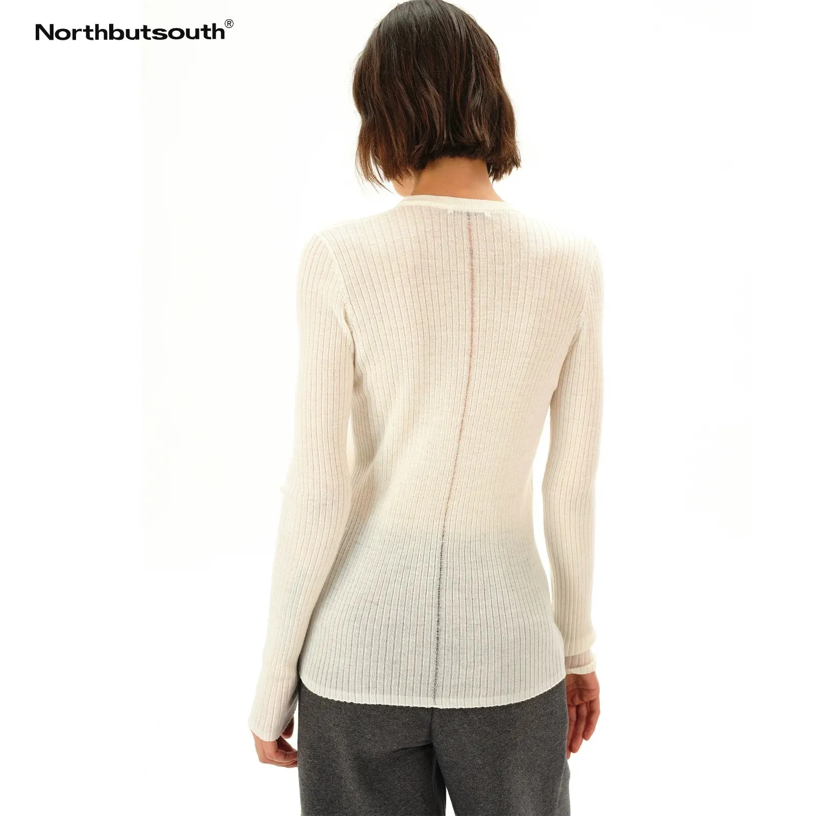 Lightweight Ribbed Knit Sweater