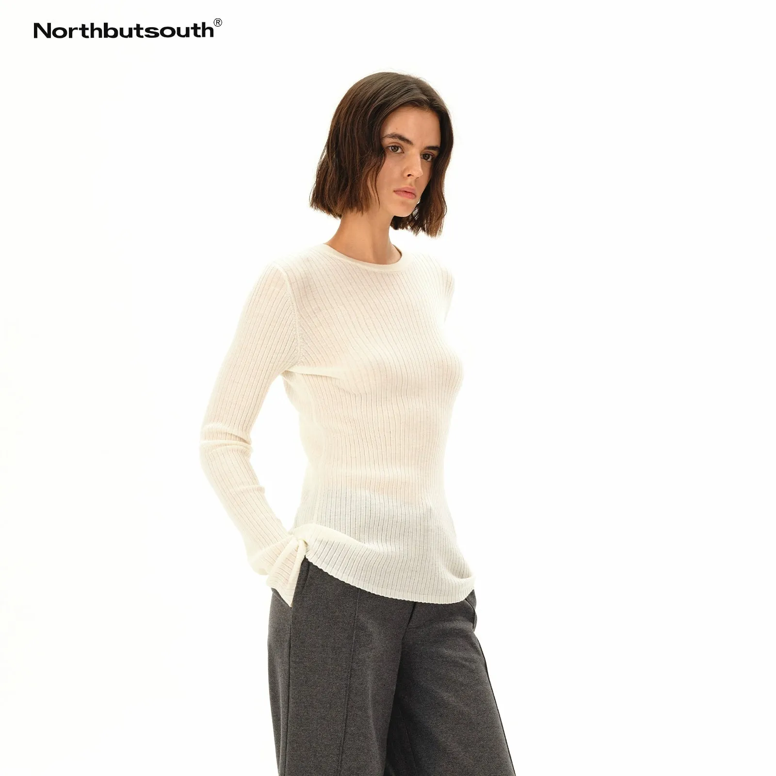 Lightweight Ribbed Knit Sweater