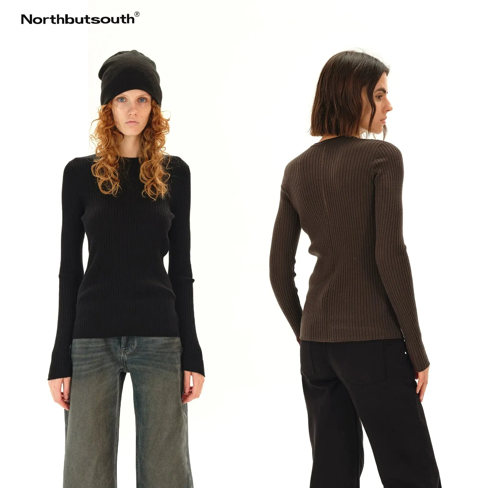 Lightweight Ribbed Knit Sweater