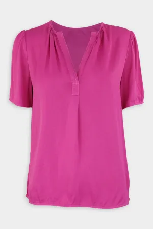 Lilakoi Blouse in Fuschia