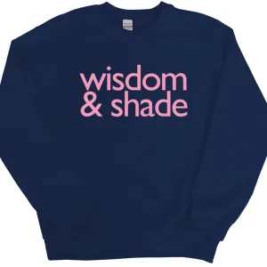 Limited Edition Wisdom & Shade Navy Pink Unisex Sweatshirt