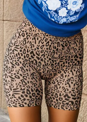 Limitless Leopard Biker Shorts