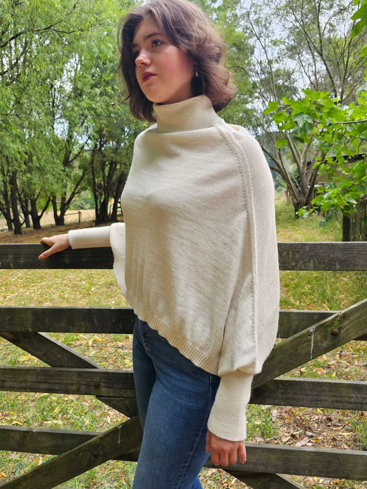 Little Alpaca Poncho Sweater