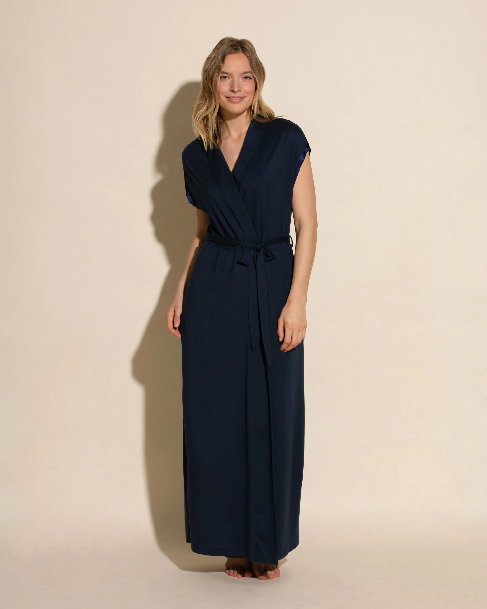 Long Robe & Shorts PJ Set