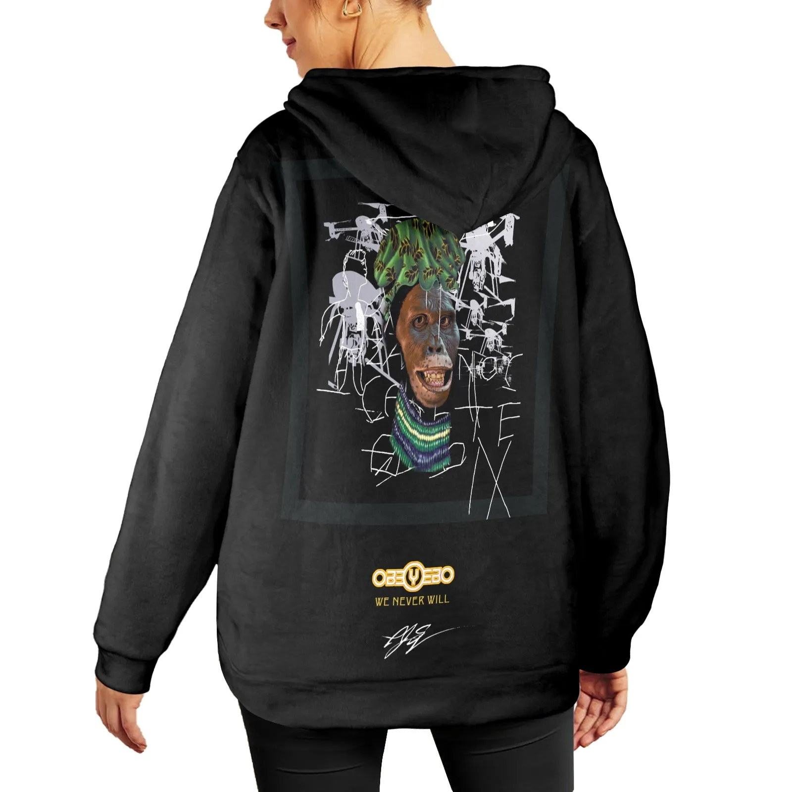 Lucy All Dressed Up With Nowhere To Go Women's Flannel Hoodie