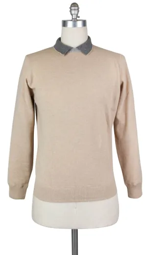Luigi Borrelli Beige Sweater - Size: Small US / 48 EU