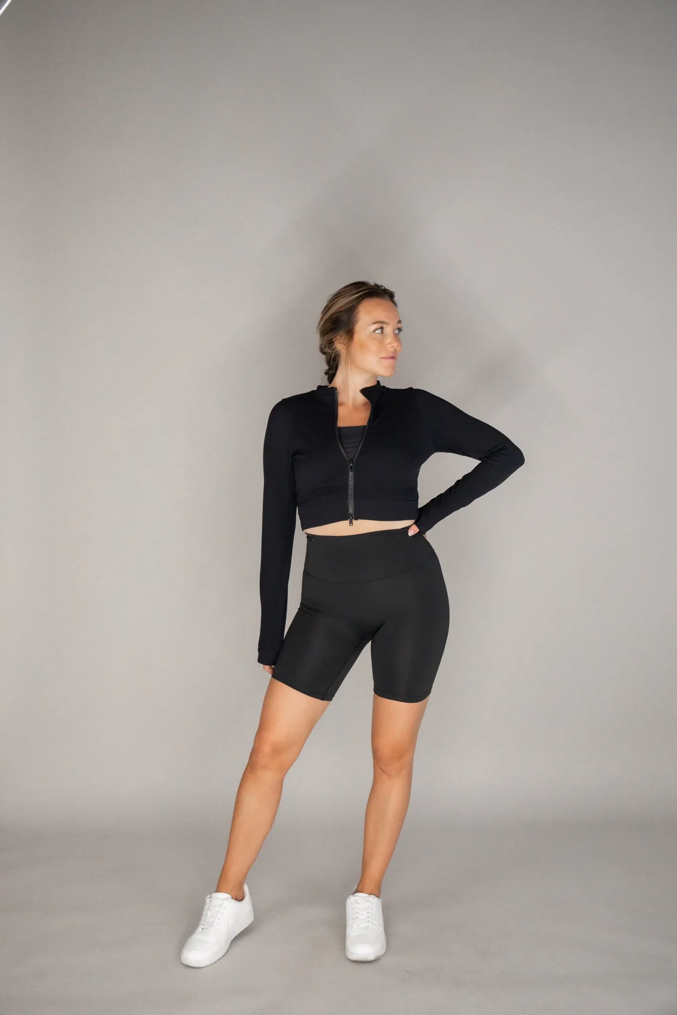 Lux Biker Shorts - Charcoal