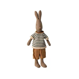 Maileg Rabbit Size 1, Brown - Knitted Shirt and Shorts