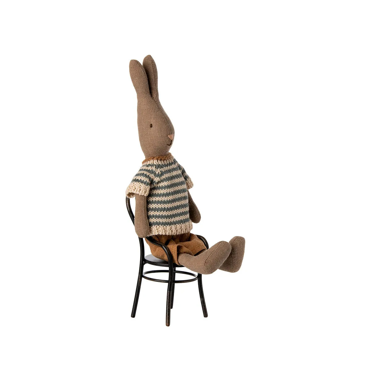 Maileg Rabbit Size 1, Brown - Knitted Shirt and Shorts