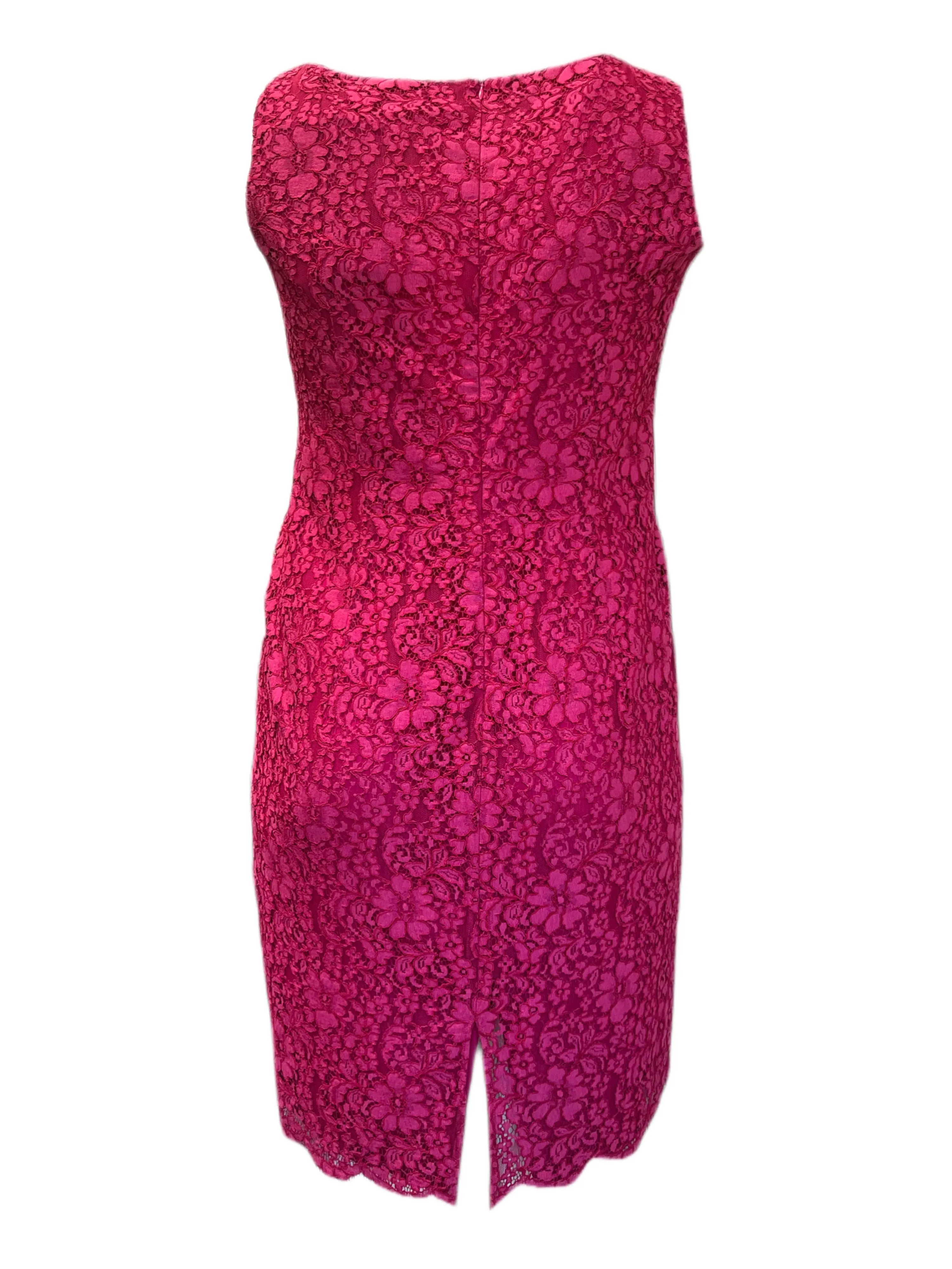 Marina Rinadi Women's Pink Decimale Sleeveless Lace Sheth Dress Size 12W/21 NWT
