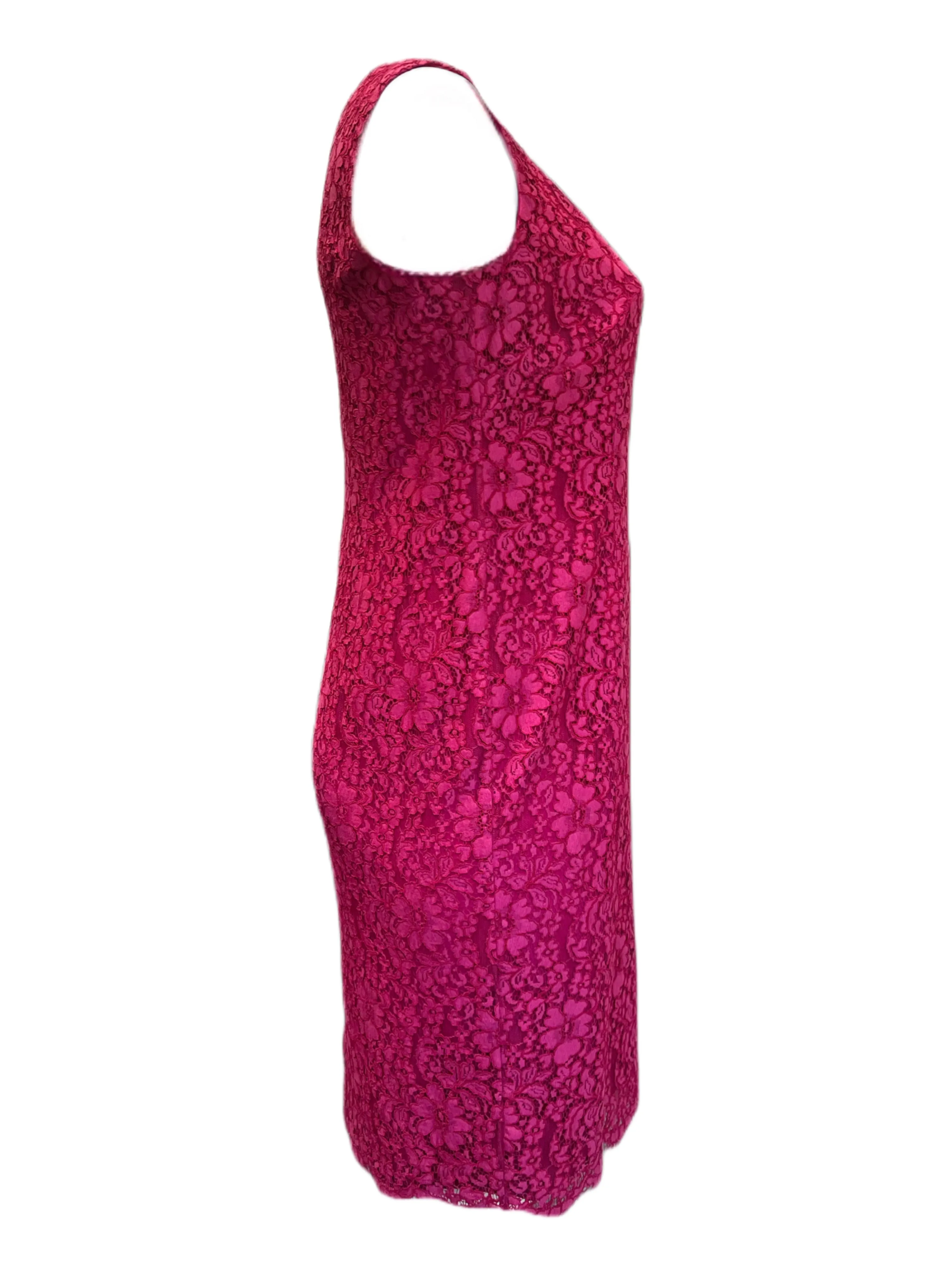 Marina Rinadi Women's Pink Decimale Sleeveless Lace Sheth Dress Size 12W/21 NWT
