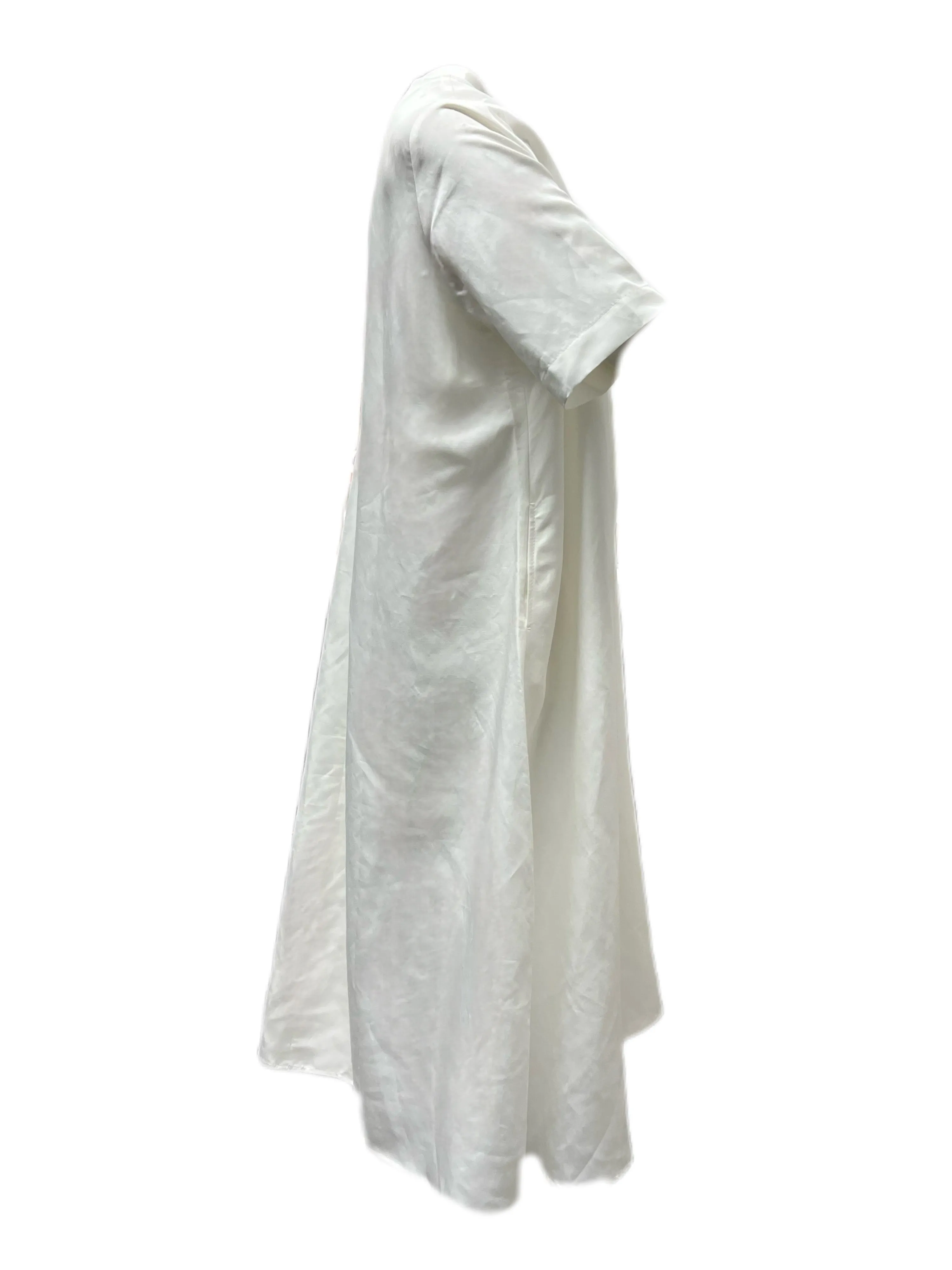 Marina Rinaldi Women's Bianco Dentro Viscose Dress Size 20W/29 NWT