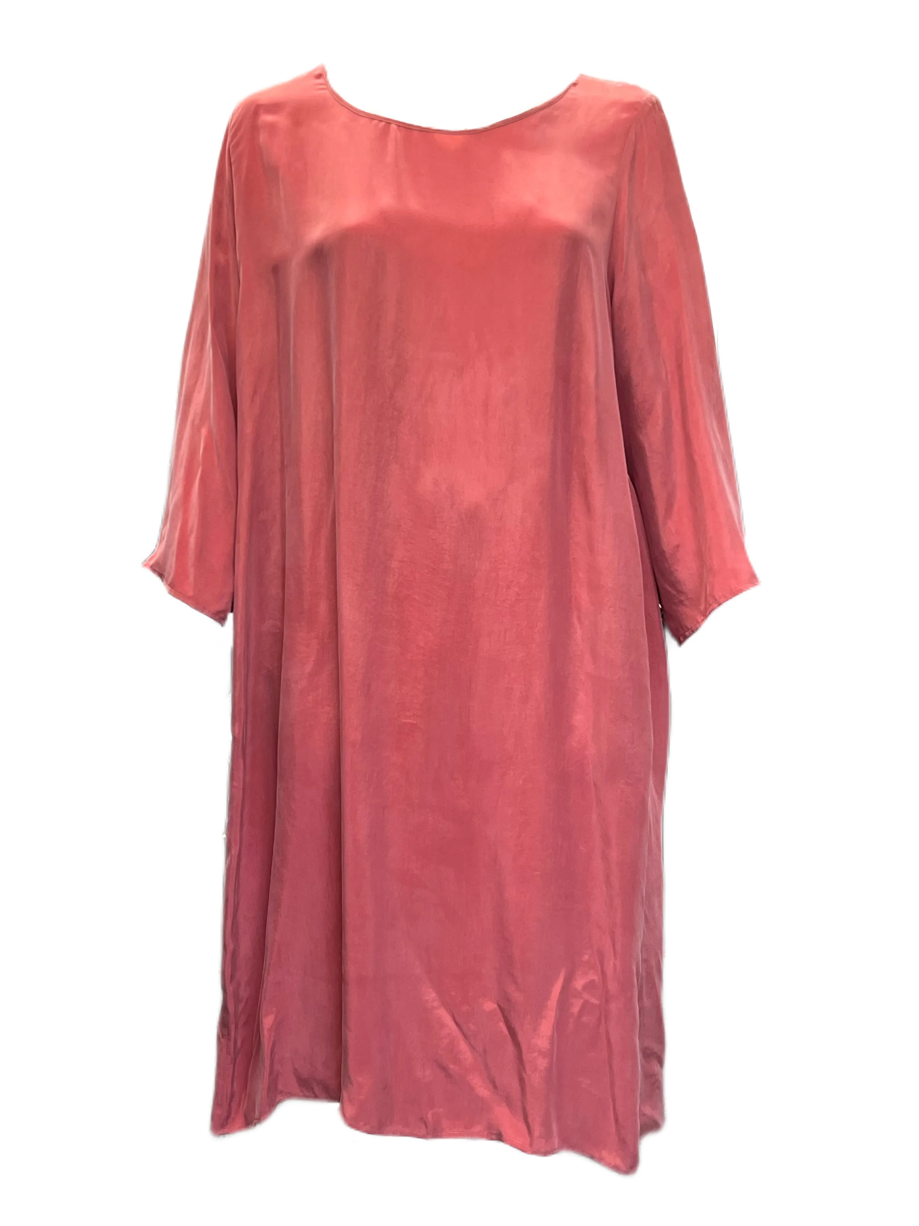 Marina Rinaldi Women's Red Doll Cupro Maxi Dress NWT
