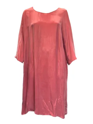 Marina Rinaldi Women's Red Doll Cupro Maxi Dress NWT