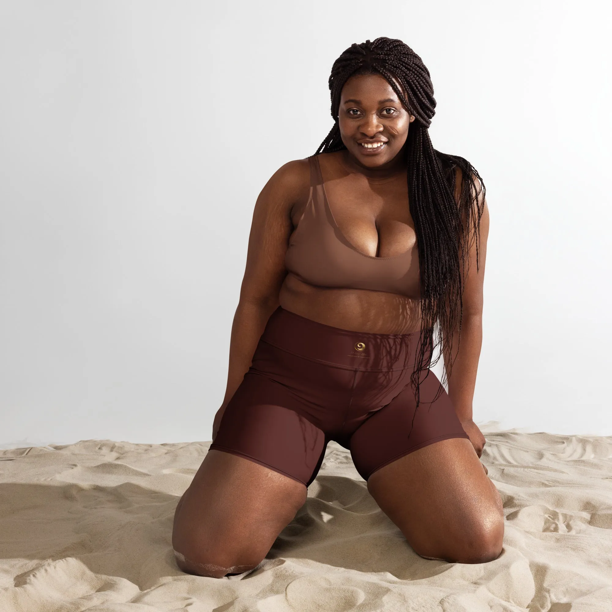 Maroon Chaitanya Abara Yoga Shorts