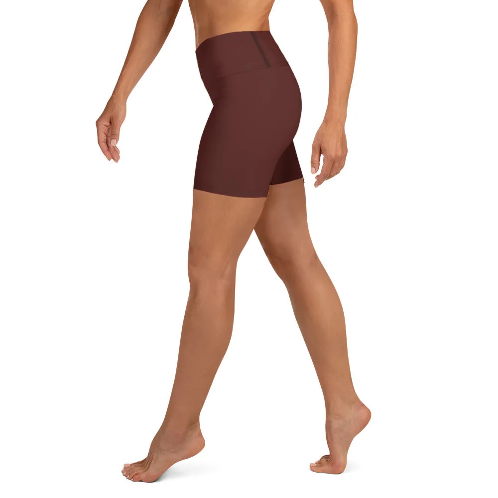 Maroon Chaitanya Abara Yoga Shorts