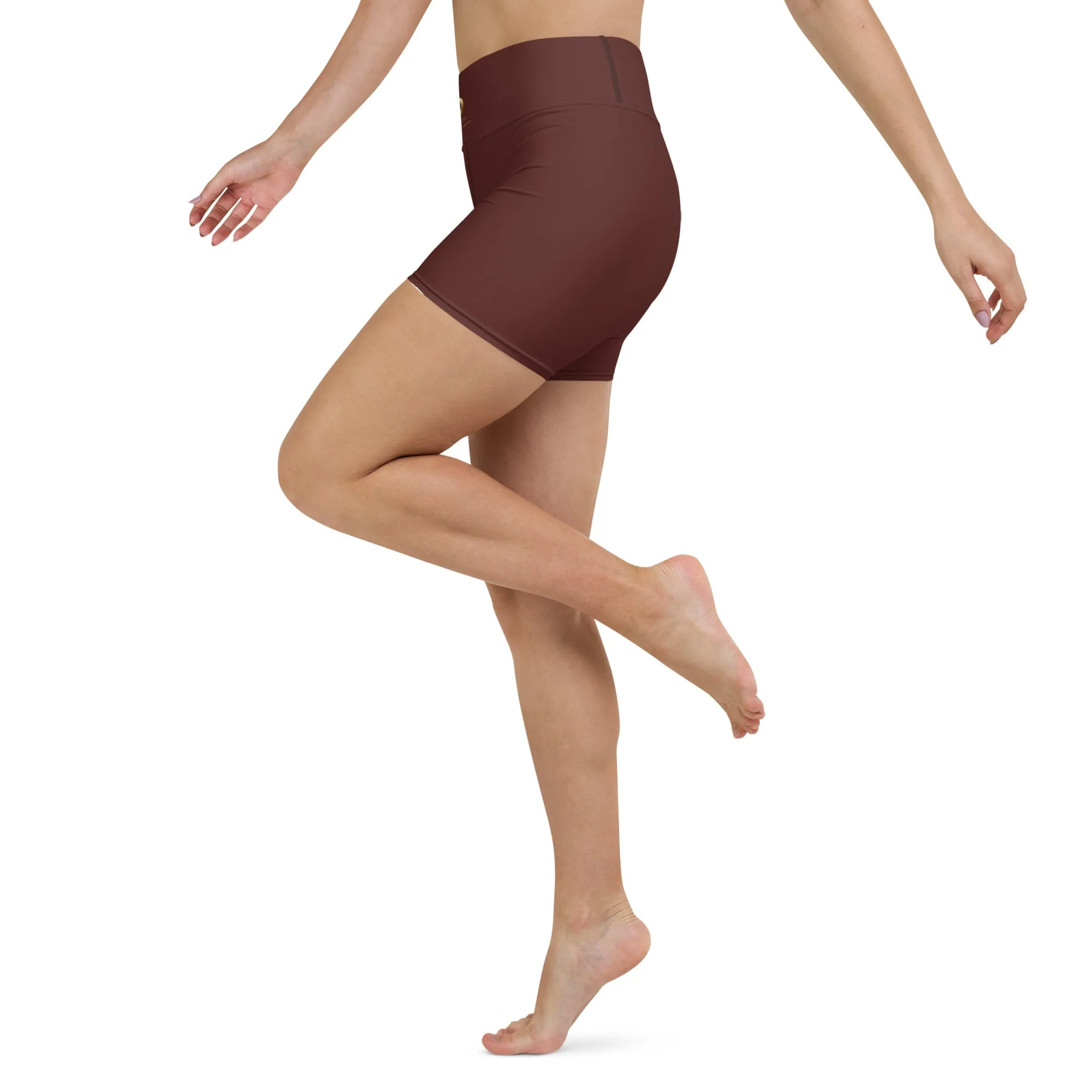 Maroon Chaitanya Abara Yoga Shorts