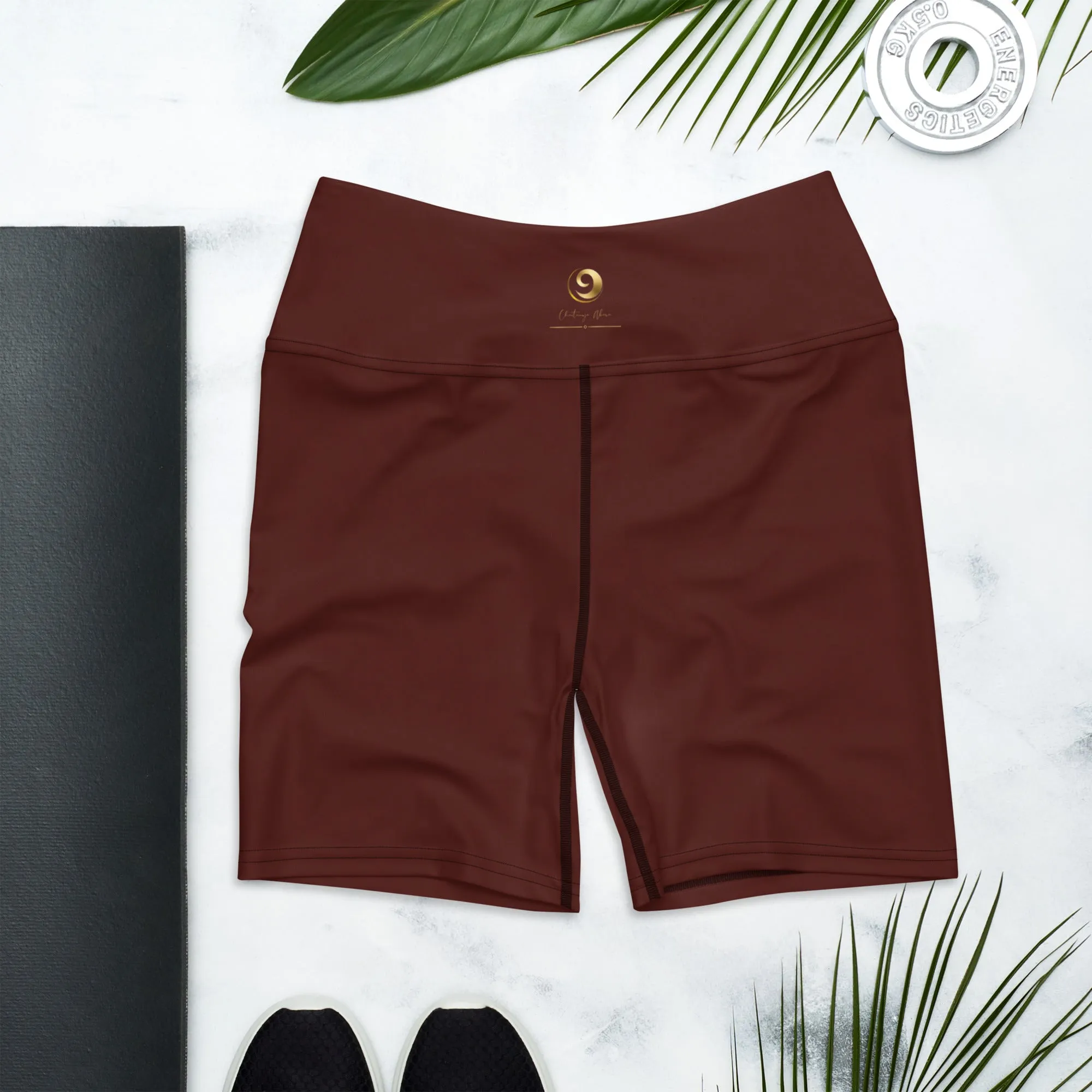 Maroon Chaitanya Abara Yoga Shorts