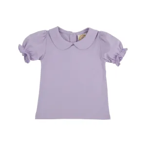Maude's Peter Pan Collar Shirt & Onesie (Short Sleeve Pima) - Lauderdale Lavender