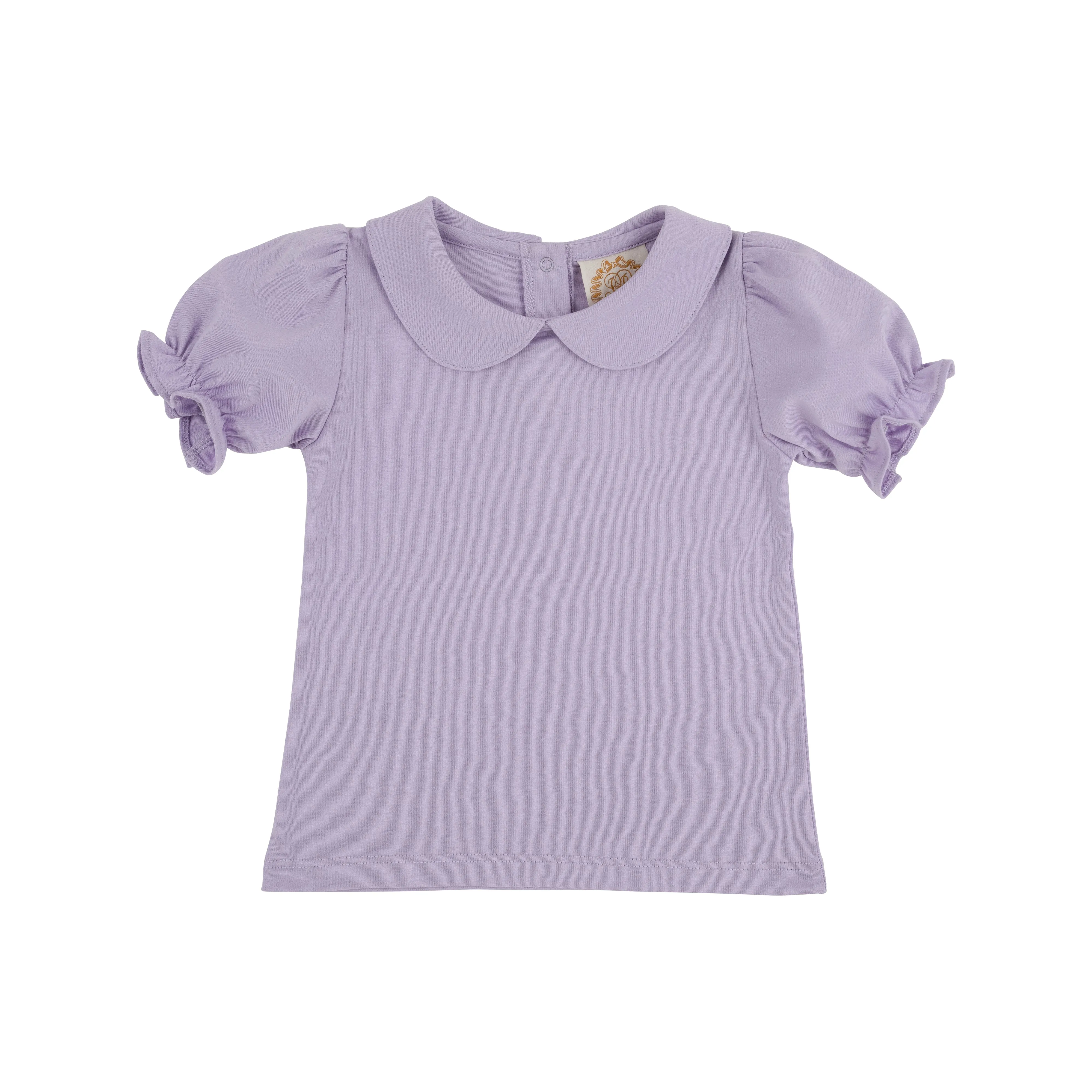 Maude's Peter Pan Collar Shirt & Onesie (Short Sleeve Pima) - Lauderdale Lavender