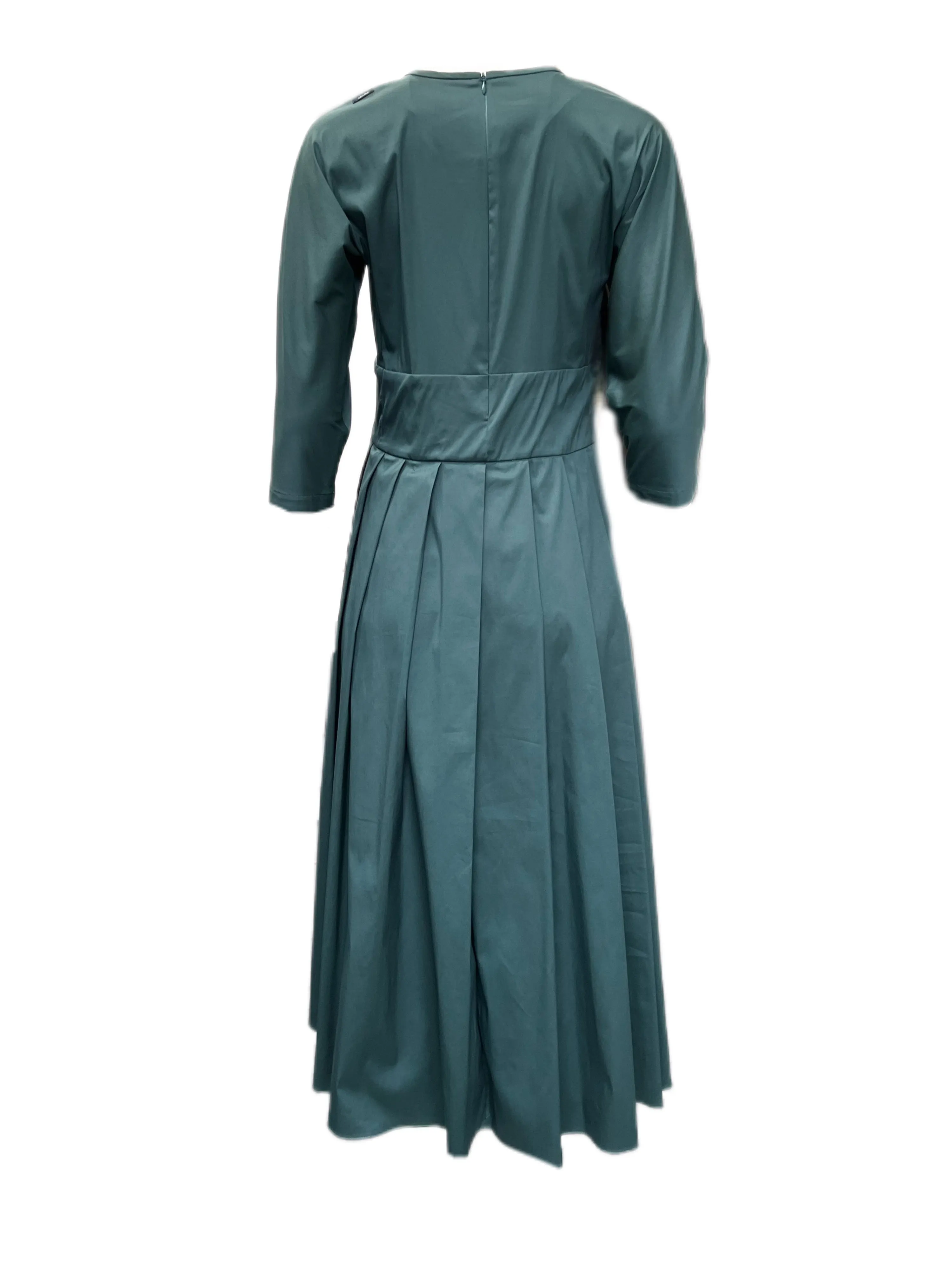 Max Mara Women's Green Jupiter A Line Dress Size 4 NWT