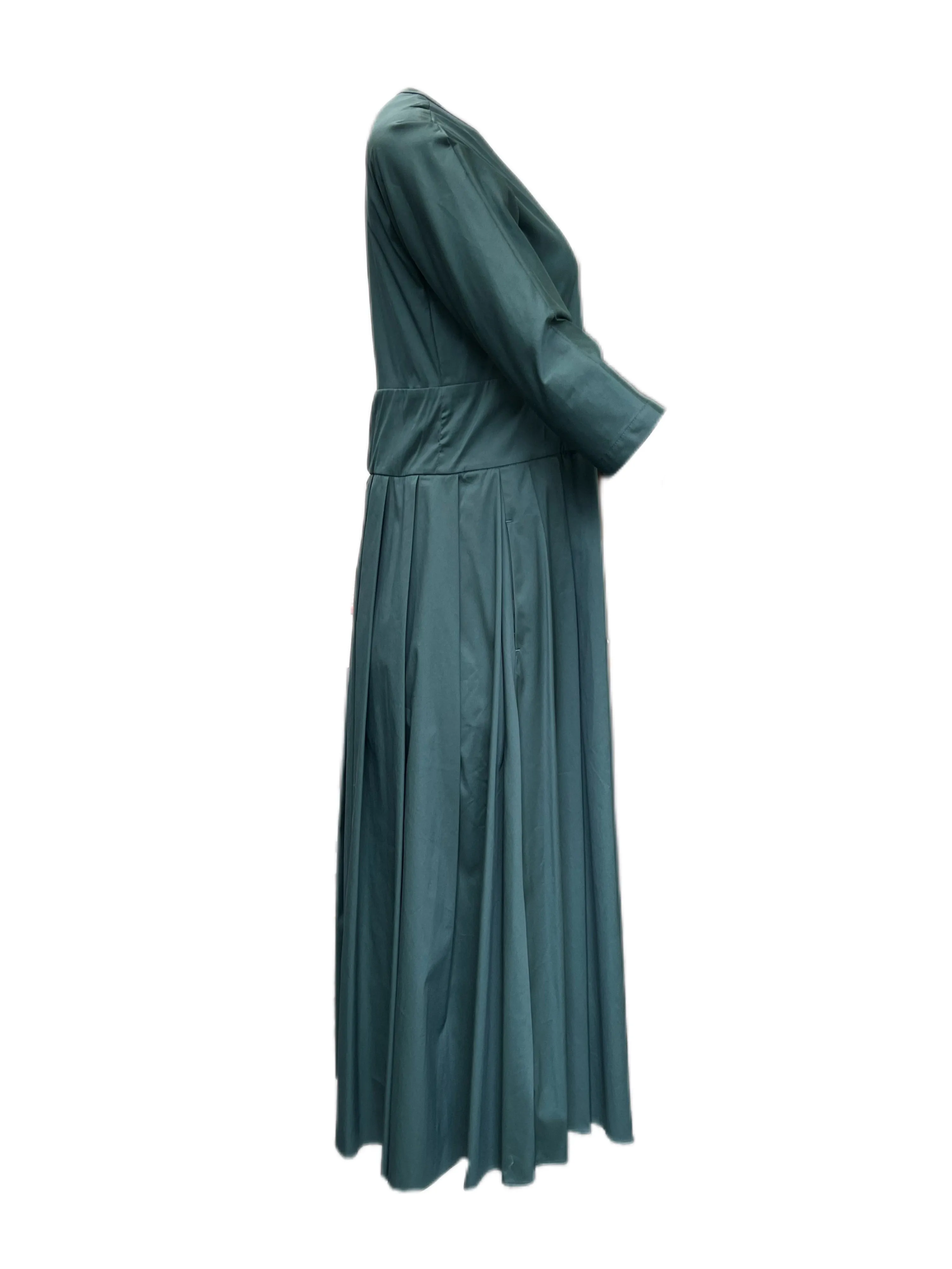 Max Mara Women's Green Jupiter A Line Dress Size 4 NWT
